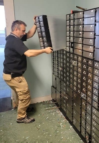Bank security door