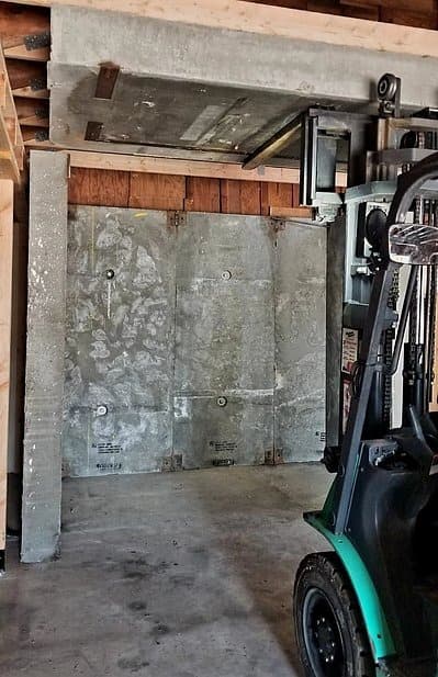Bomb shelter interior