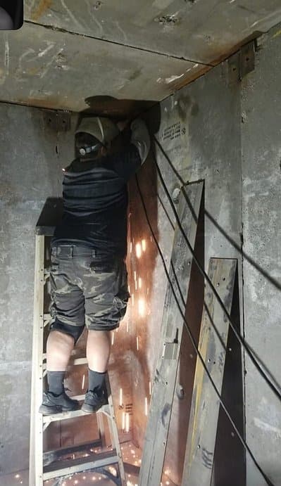 Bunker security entrance