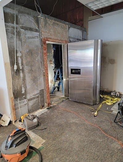 Bunker entrance door