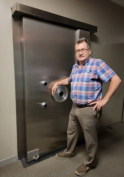 Safe room door system