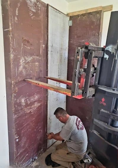 Safe room door system