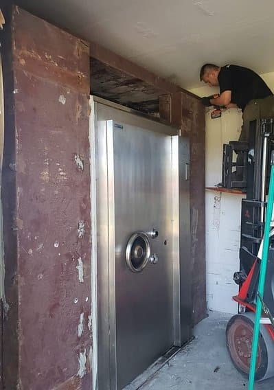Panic room security door