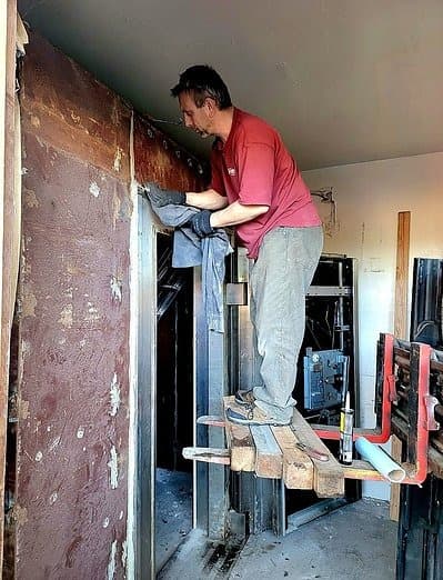 Commercial panic room door